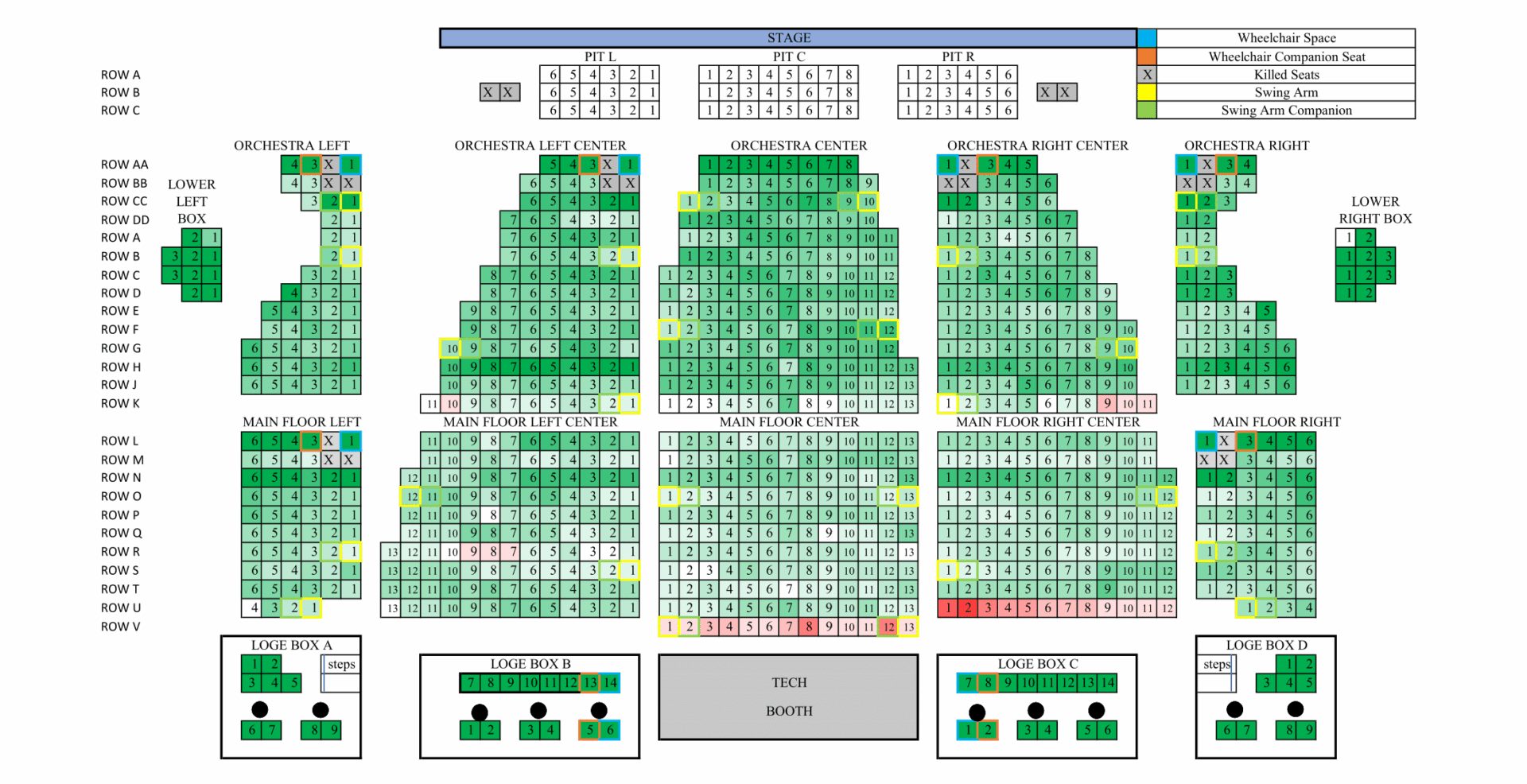 Seat plan