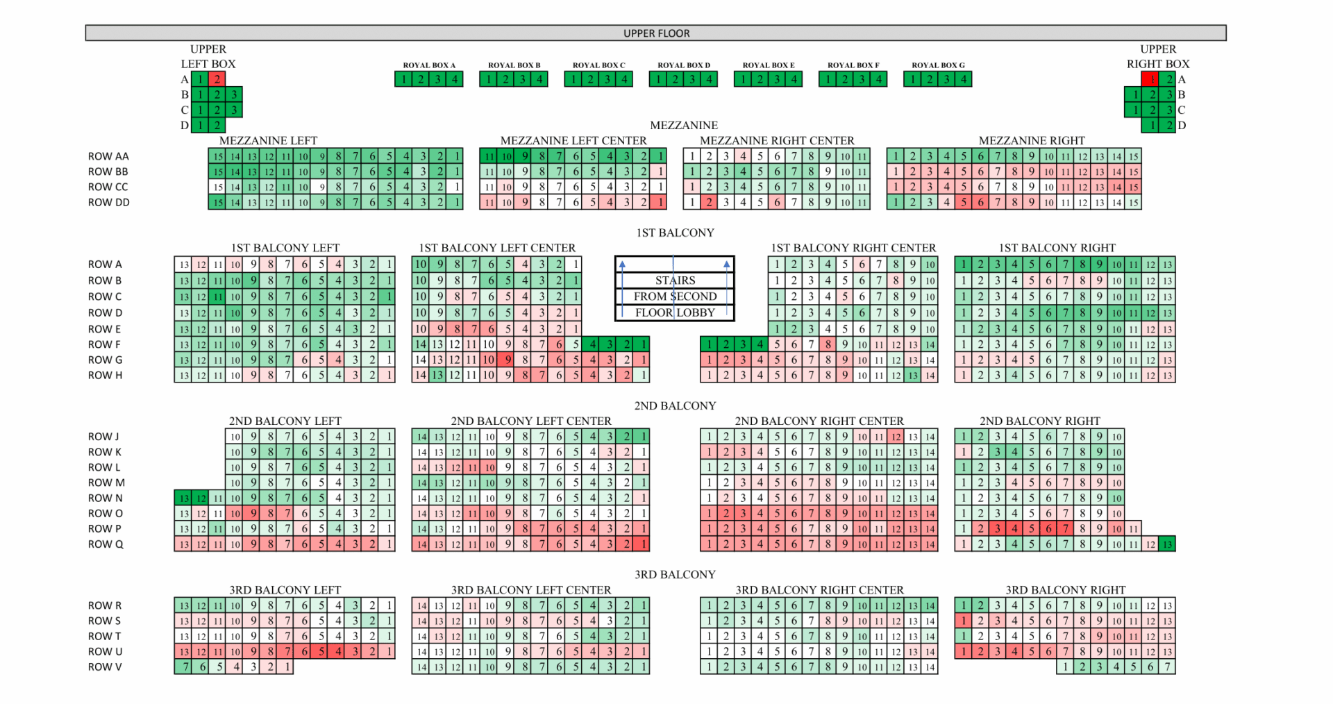 Seat plan